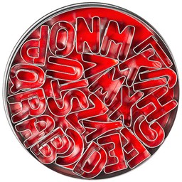 Afficher les détails pour Emporte-pièce en forme de lettres Image de Emporte-pièce en forme de lettres