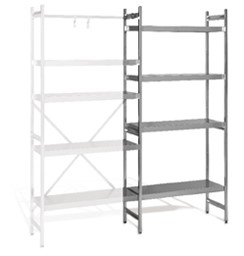 Zeige Details für Anbauregal aus Edelstahl Bild von Anbauregal aus Edelstahl