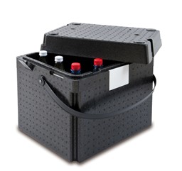 Afficher les détails pour Boîte shopping noire Image de Boîte shopping noire