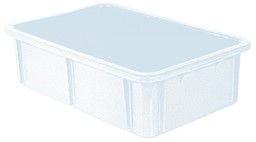 Afficher les détails pour Récipient plastique blanche Image de Récipient plastique blanche