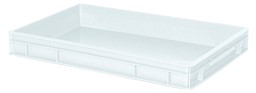 Afficher les détails pour Récipient plastique blanche Image de Récipient plastique blanche